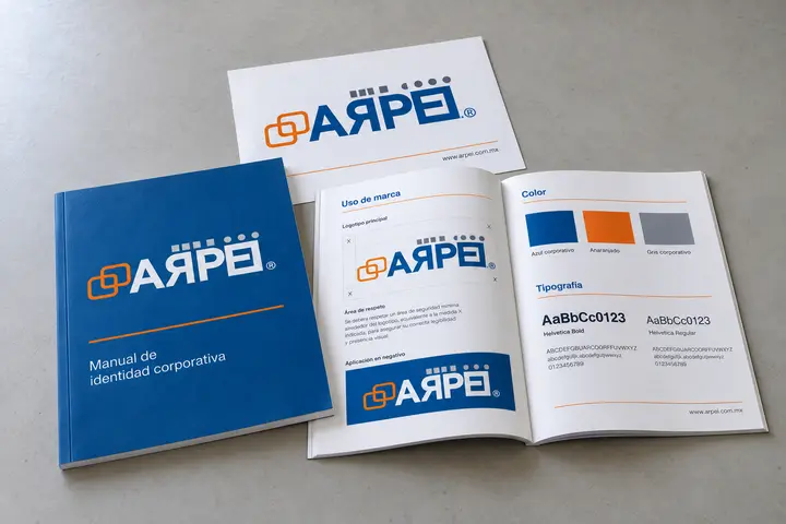 ARPEI identity manual and logo sheet