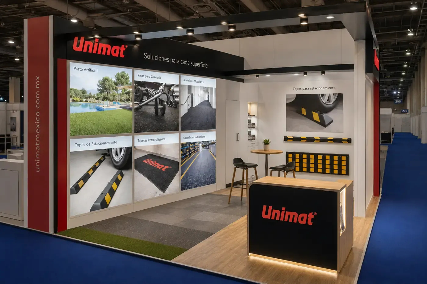Unimat trade-show stand