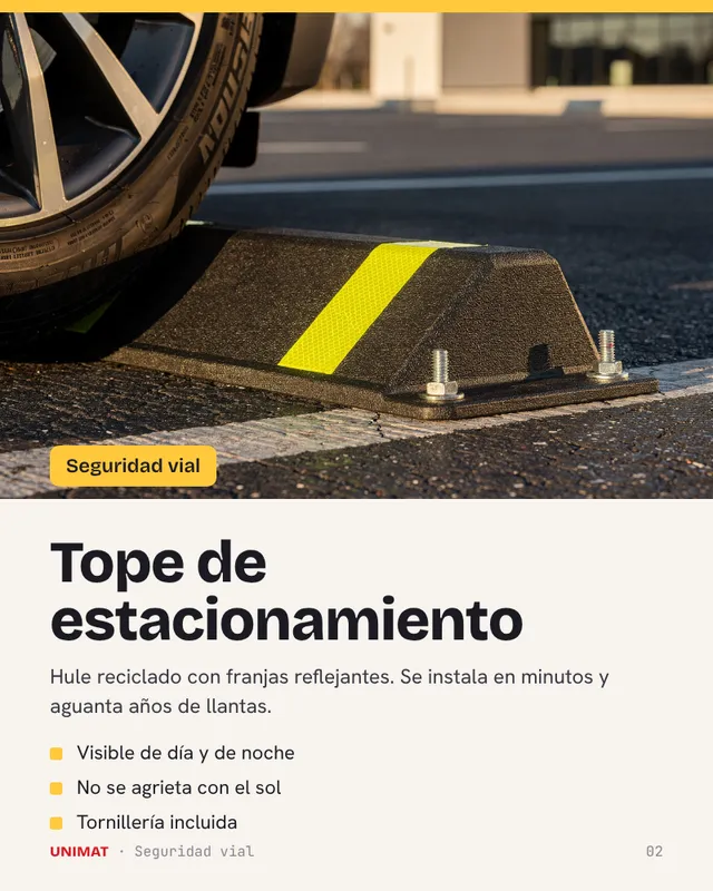 Página de tope de estacionamiento