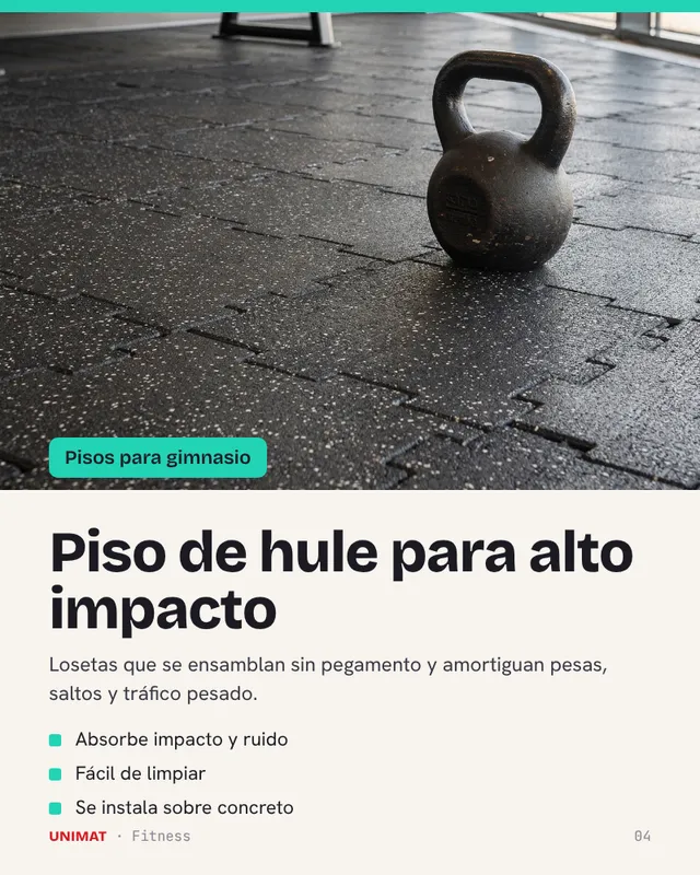 Página de piso para gimnasio