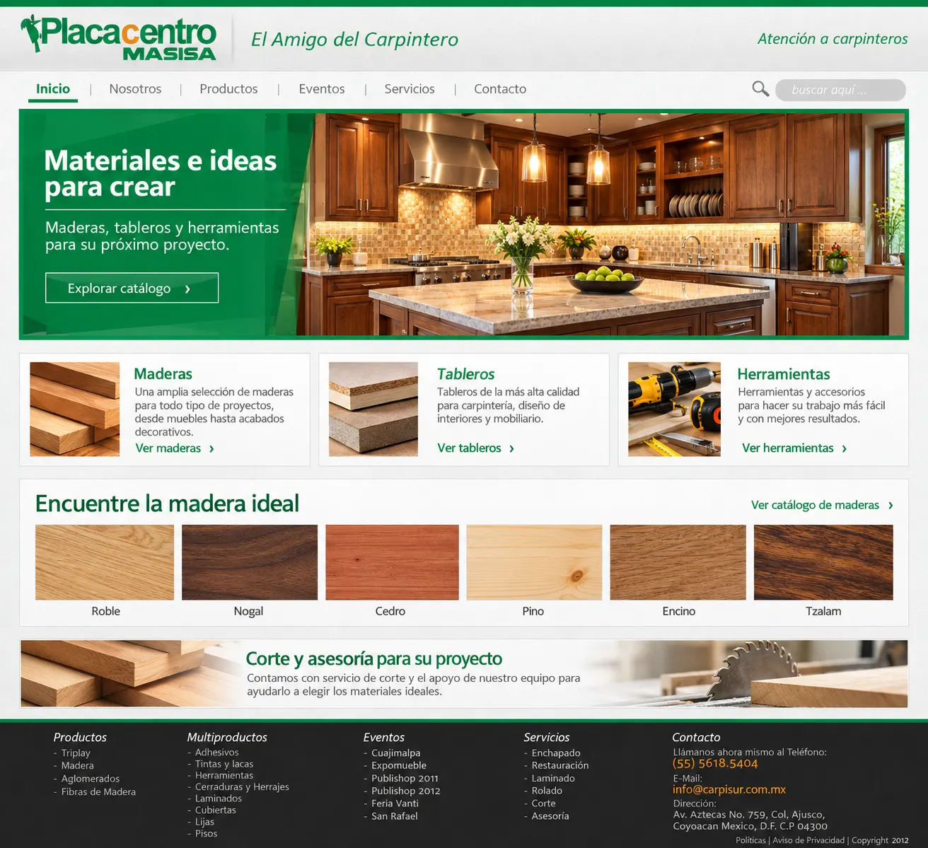 PLACACENTRO website home page