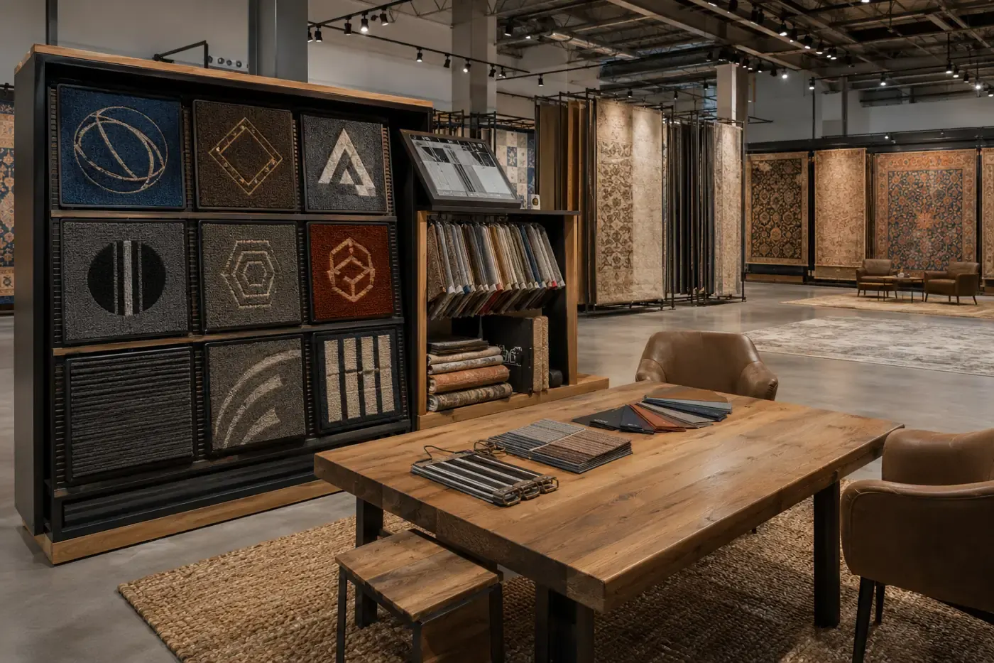 Showroom sample wall
